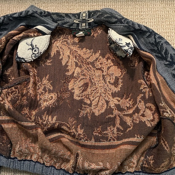 Orvis Blue and Cream Varsity Jacket - Picture 7 of 7